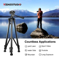 yizhestudio protable camera tripod for phone canon nikon sony dslr camera camcorder 50 140 cm universal adjustable tripod stand