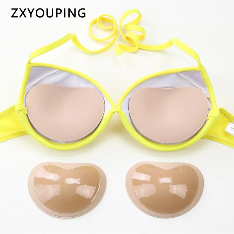 

1 Pair Sticky Bra Thicker Sponge Bra Pads Breast Push Up Enhancer Removable Padding Inserts Cups Invisible Lift Up Bra for Women