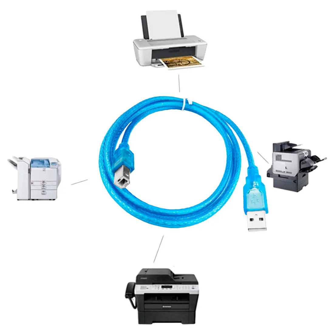 Centechia кабель для передачи данных 23 см USB 2 0 принтера тип A штекер типа B мужское