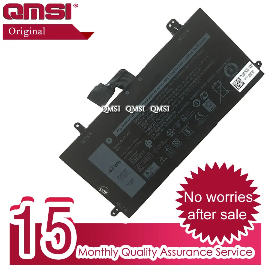 QMSI 7 6 V 42WH 5250mAh Оригинальный аккумулятор для ноутбука J0PGR подходит Dell Latitude 12 5285