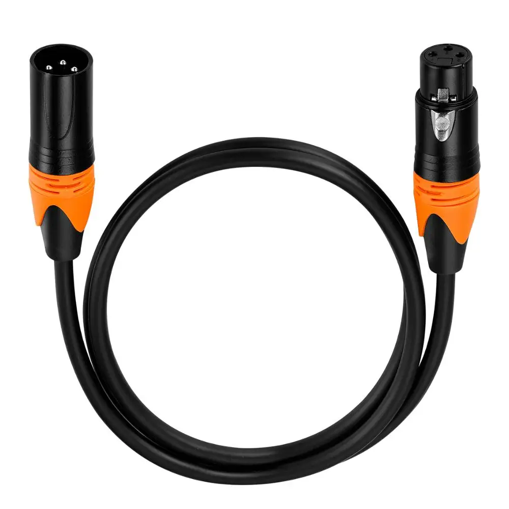 Кабель Bochara XLR штекер гнездо 3 контактный разъем OFC медная фольга и Плетеный