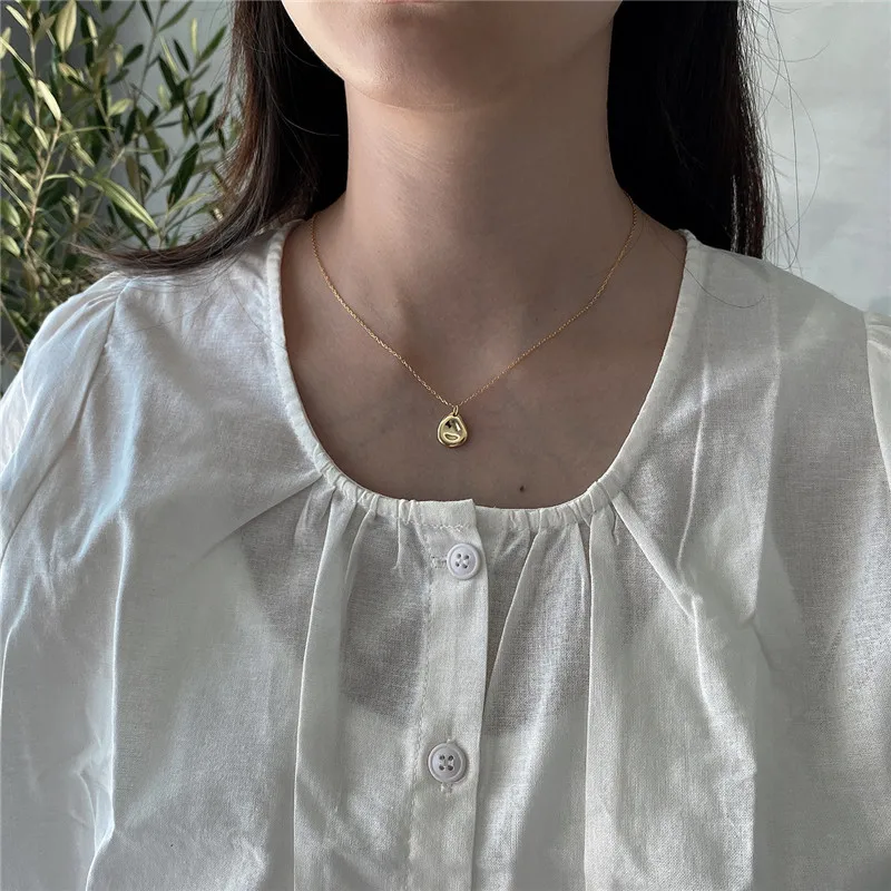 

POFUNUO Real 925 Sterling Silver Women Fashion Water Drop Chic Necklace Female Luxury Fine Jewelry Lovers Gift Chokers Necklace