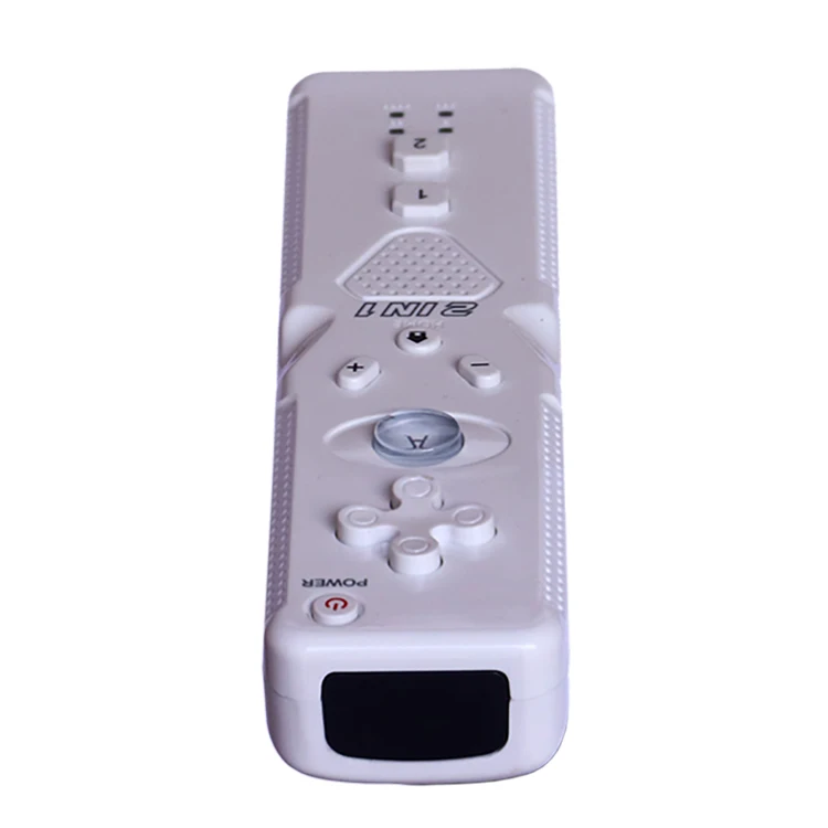 new 1pcs Built-in Motion Plus Remote Controller for Wii Gamepad With Silicone Case and Hand Strap for wii command images - 6