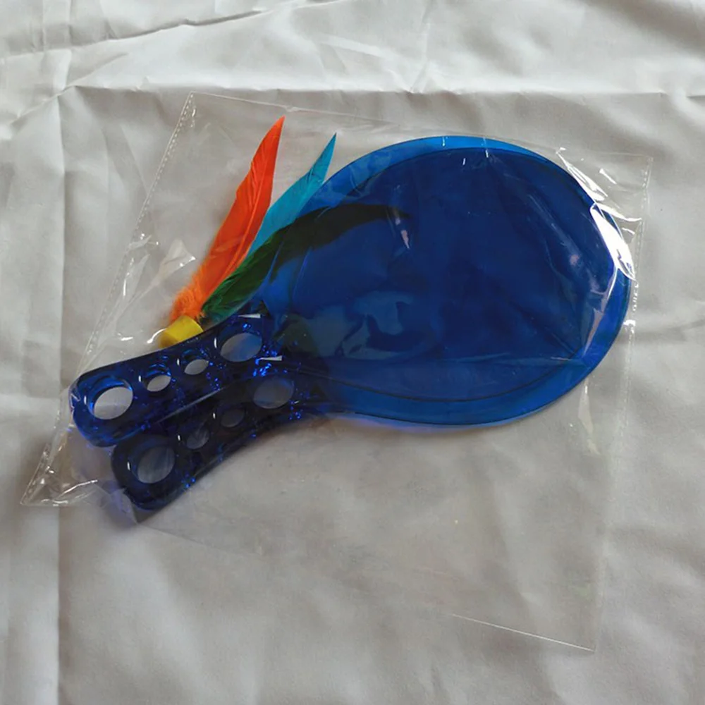 

1 Pair Board Badminton Bat Beach Board Feather Bat Game Badminton Racket for Kids and Adults