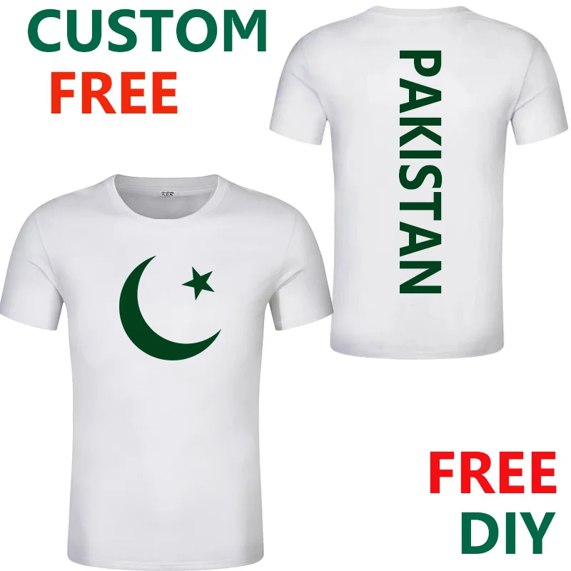 Футболка с принтом пакистанского флага футболки на заказ именем номером фото