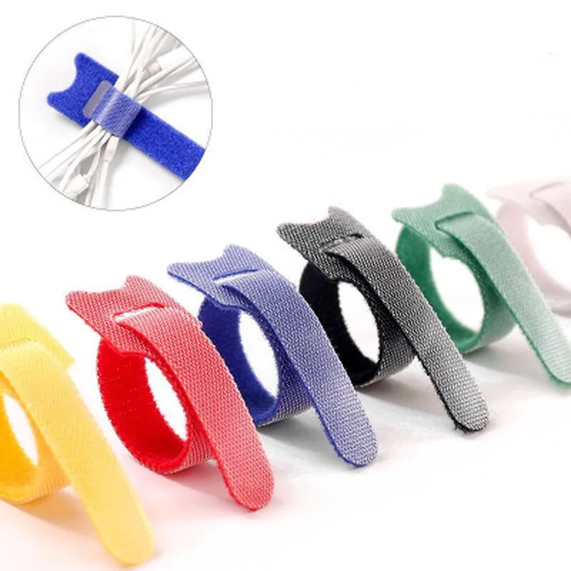 Velcros Colorful Nylon Hook Loop Fastener No Glue Sweing Magic Tape Cable Ties Sewing-on Strips Accessories | Дом и сад