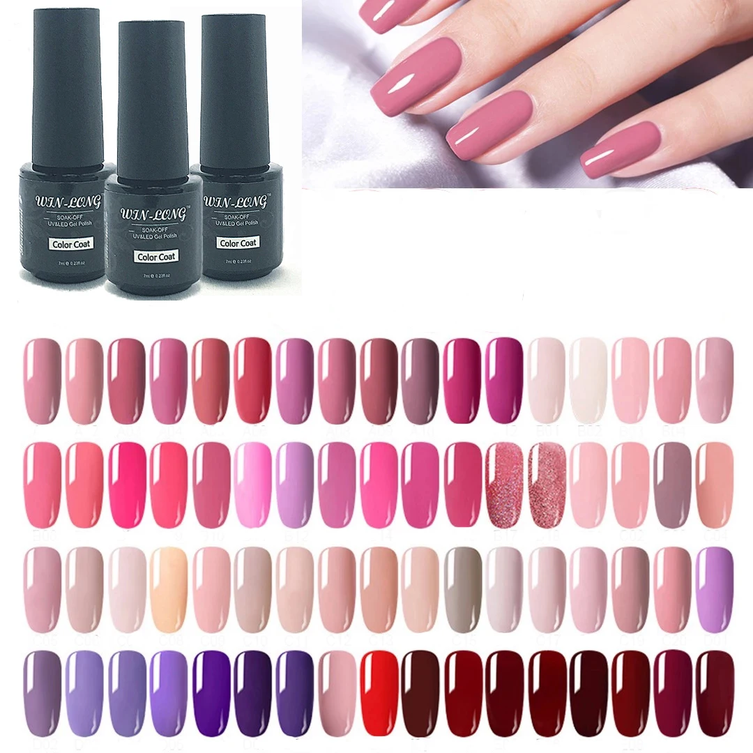 Гель-лак для ногтей WL 7 мл отмачиваемый Блестящий цветной лак УФ-Гель-лак