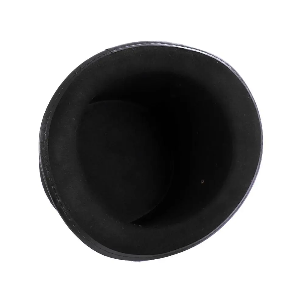 Винтажная шляпа в стиле стимпанк для мужчин и женщин модная черная с купольным