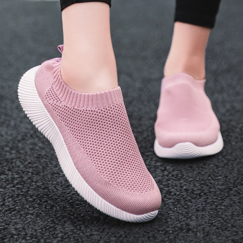 

YUEWU Women Casual Shoes Fashion Breathable Mesh Flats Shoes Lady Sneakers Women Tenis Feminino Shoes Lady Mesh Summer Shoes