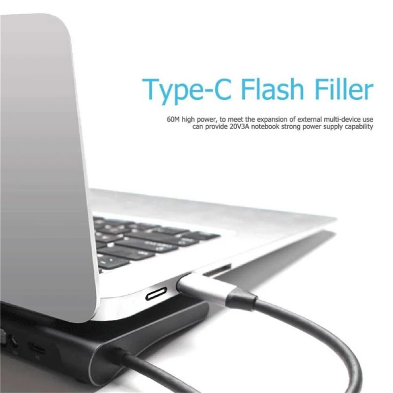 Горячая Распродажа алюминиевый 11 в 1 usb-хаб тип-c к RJ45 USB3.0 TF HDMI VGA Mini-dp адаптер USB разветвитель 1105# E