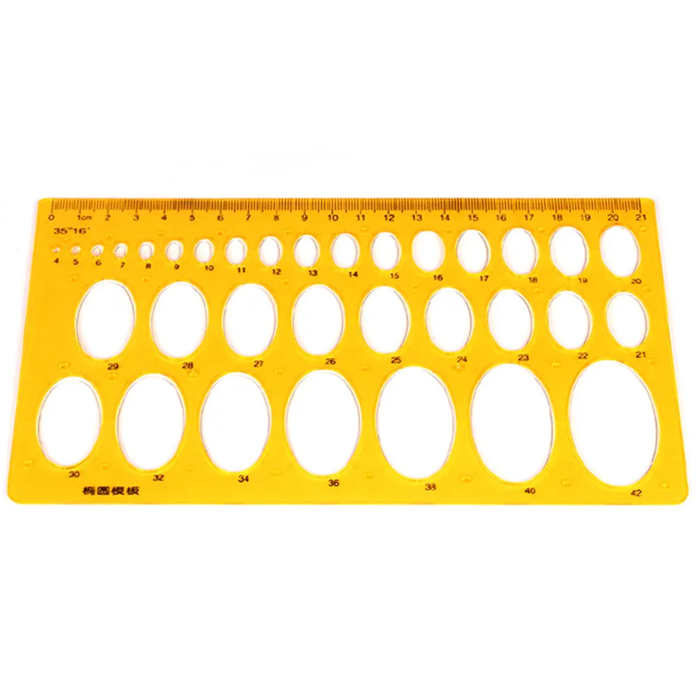 

2 Pcs Drafting Oval Model Template Ruler Set Professional For Artistic Studio Drawing Tool Multipurpose Durable Circle Curve