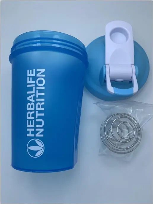 Высококачественный портативный 400 мл Herbalife питательные Коктейльные бутылки BPA-Free с проволокой из нержавеющей стали, пластиковые бутылки для воды