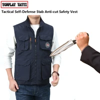 chaleco anticorte self defense stab proof vest cut tactico militar knife proof cuello anticorte invisible flexible clothing 4xl