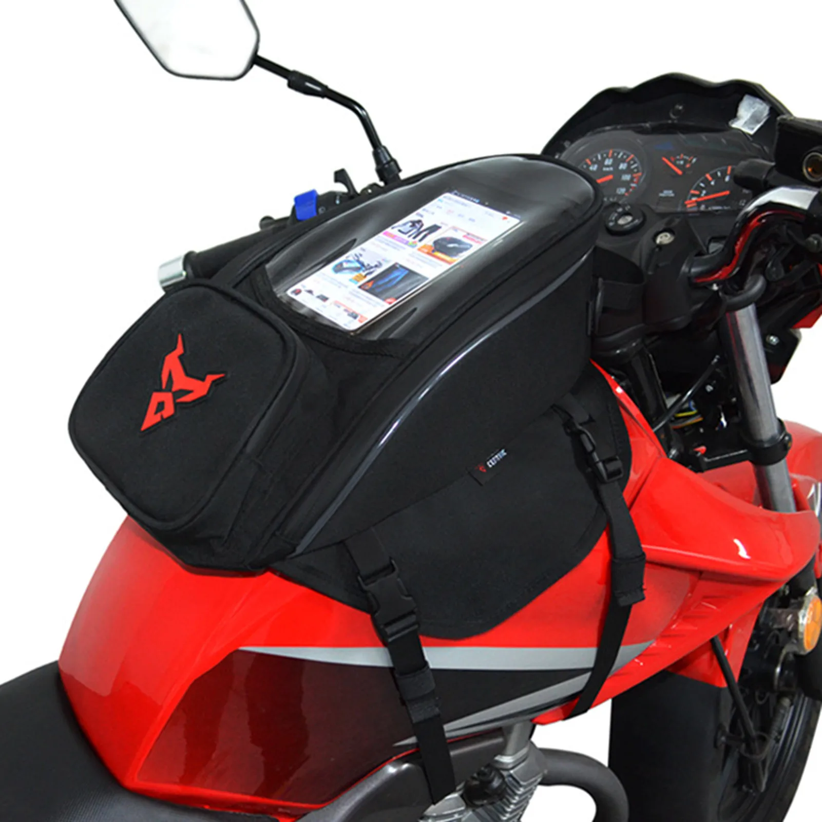 

7Inch Touch Screen Motorcycle Bag Motocross Fuel Tank Bag Magnetic Mobile Phone Navigation Bags Car Motos Accessories