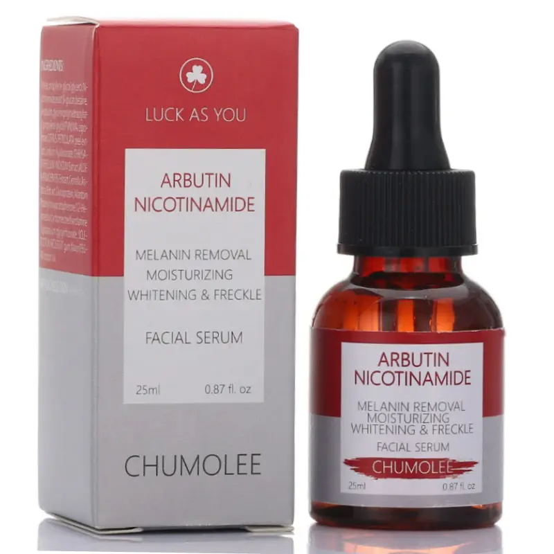 

CHUMOLEE Alpha Arbutin Whitening Serum Liquid 25ml Freckle Removal Dark Spot Acne Scar Nicotinamide Anti-wrinkle Face Serum