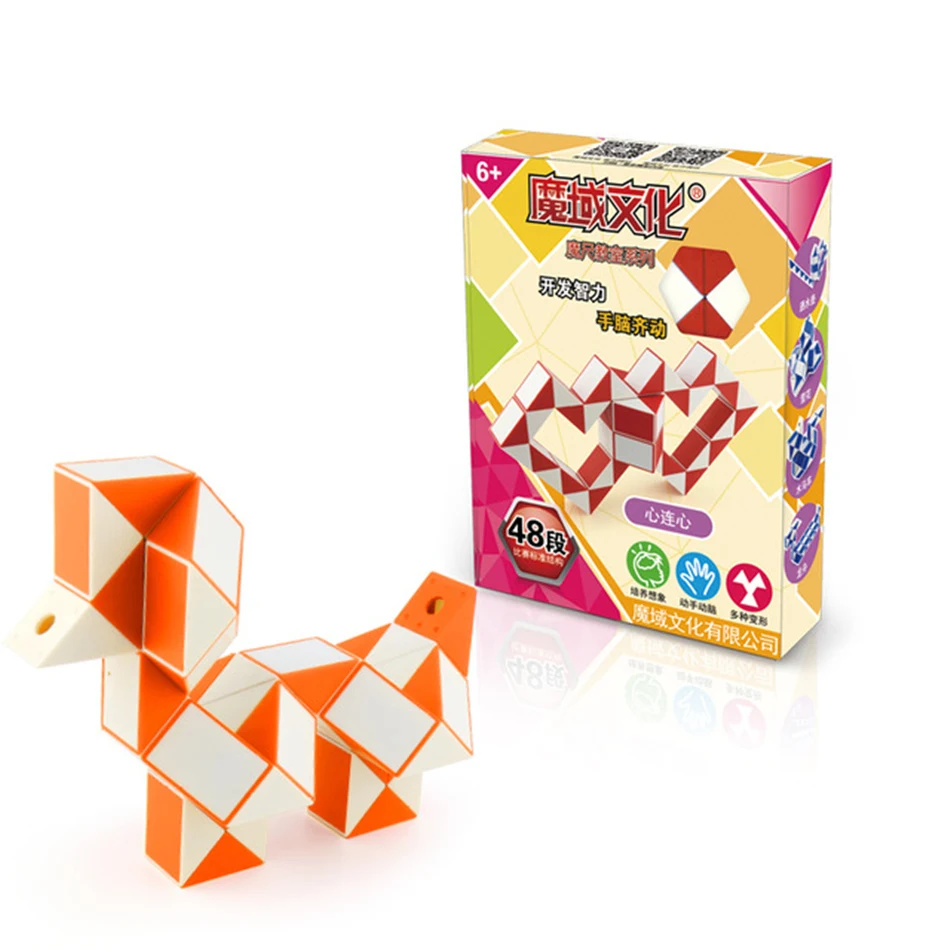 Обучающие игрушки для детей Moyu Cubing 48 скоростных кубиков змеи Волшебная