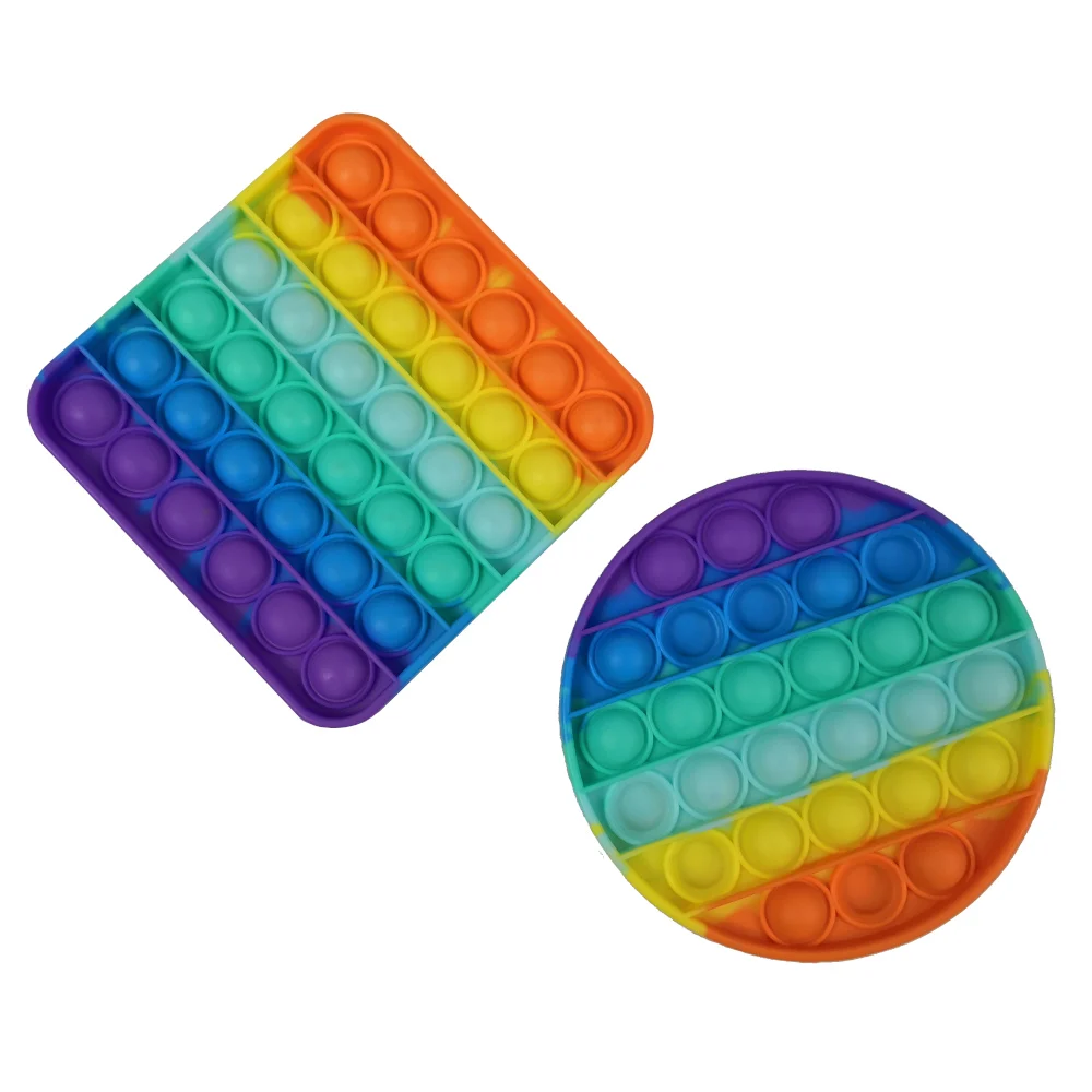 

Push Pop Pop Bubble Sensory Fidget Toys Silicone Stress Reliever Toy Squeeze Toy Pop It Fidget Toy