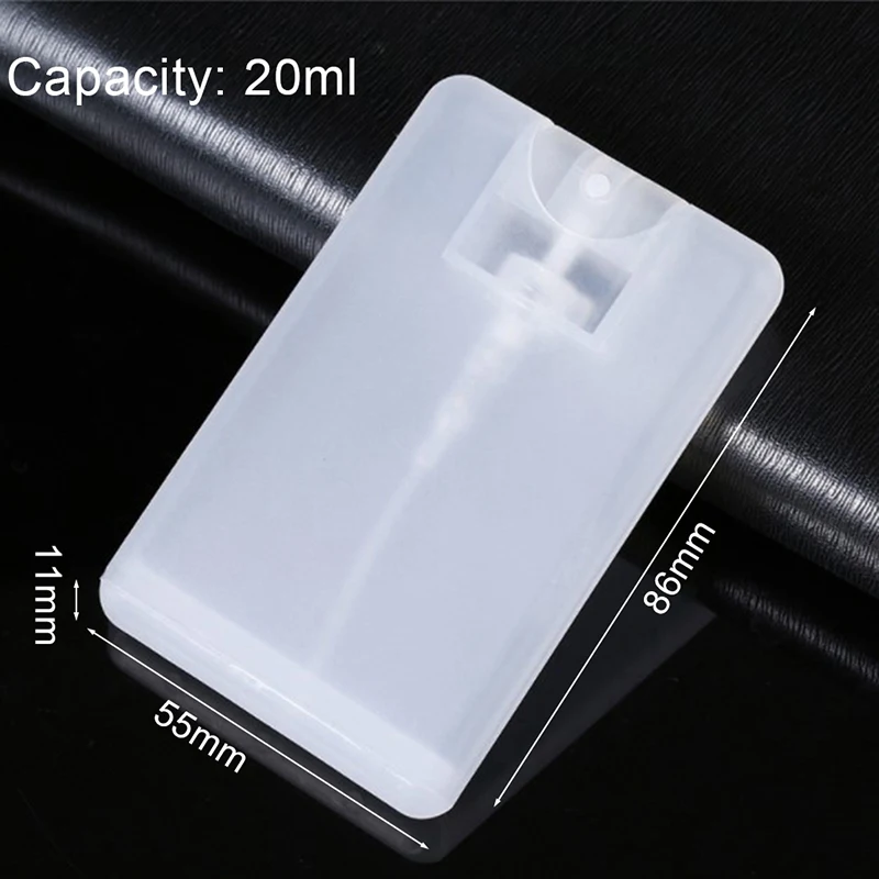 

20ML Card Shape Perfume Spray Refillable Empty Bottle Flat Type Mist Atomizer New