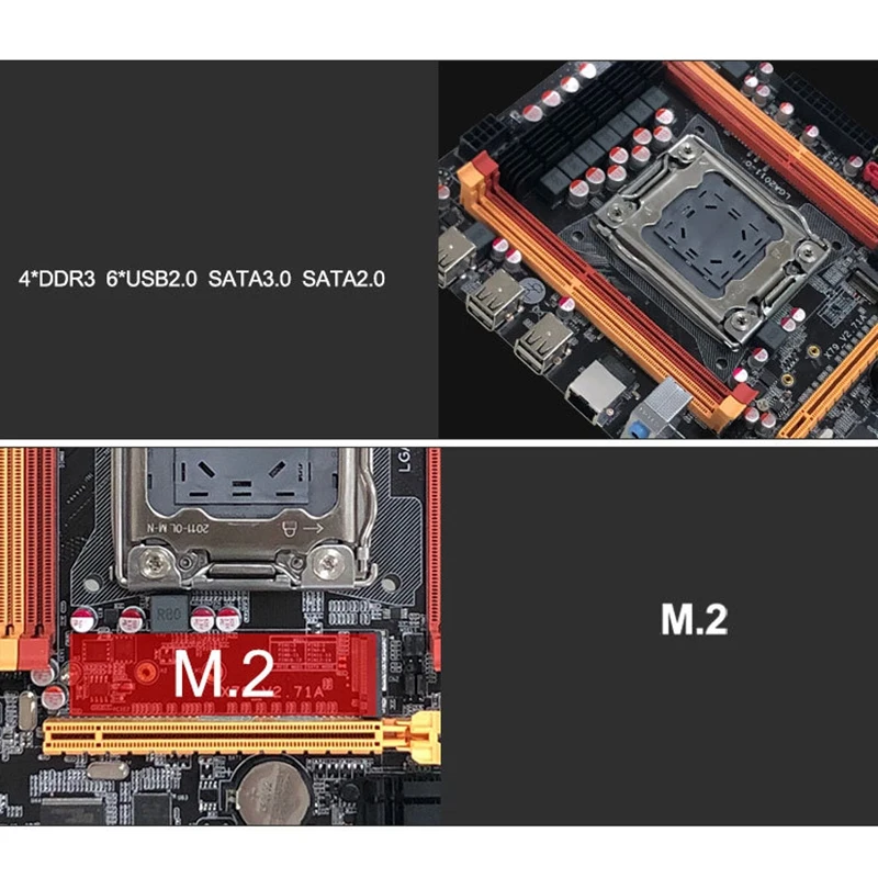 Роскошный X79 2011 Pin компьютерная материнская плата поддержка s ECC4 слоты памяти