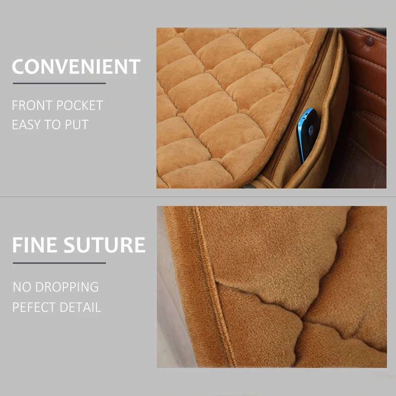 Karcle 3 шт. плюшевые автомобильные чехлы для сидений комплект Универсальный