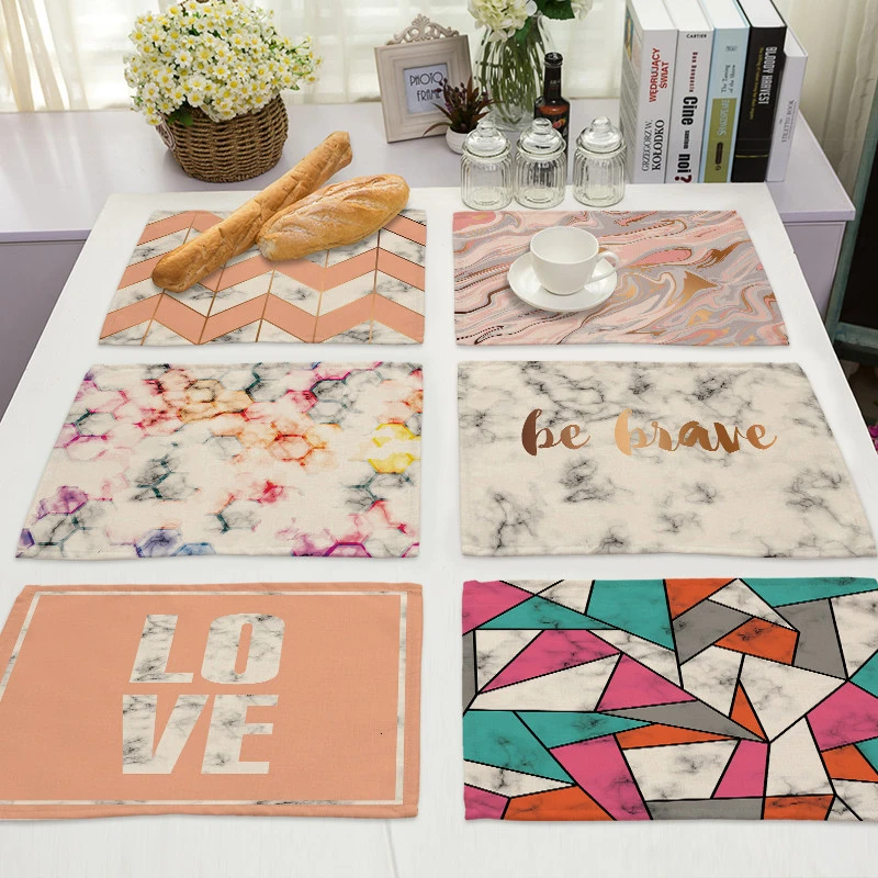 1 шт. подставка под чашку из хлопка и льна|Коврики подложки| |