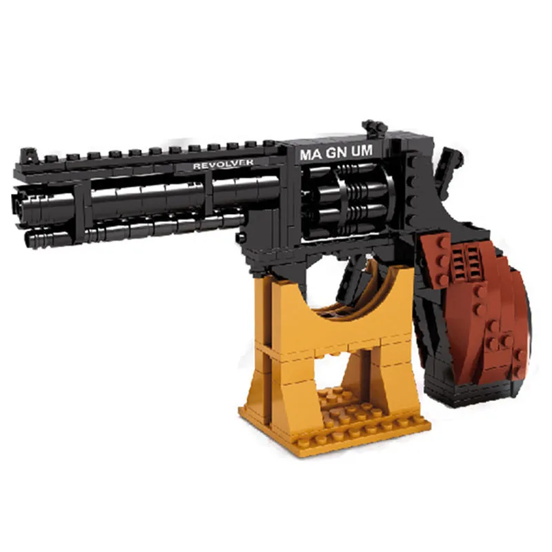 300Pcs Military Gun SWAT Magnum Revolver Pistol Power Weapon Arms Model Bricks Building Blocks Sets Toys for Children | Игрушки и хобби
