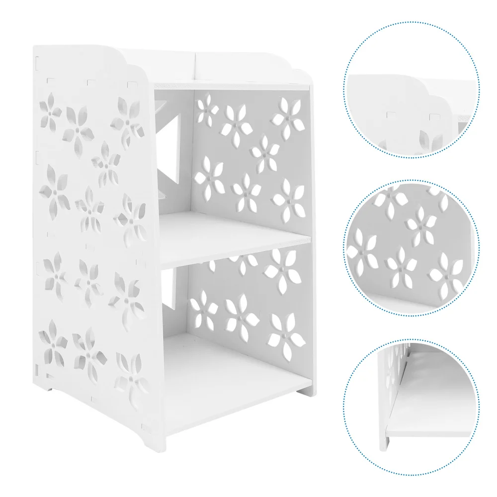

1Pc Bedside Cabinet Creative Hollow Night Table Waterproof Bedside Table