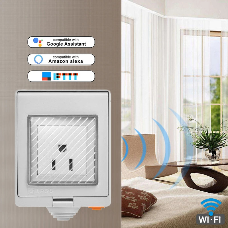 Интеллектуальный выключатель света SONOFF S55 IP55 Водонепроницаемый Wifi смарт