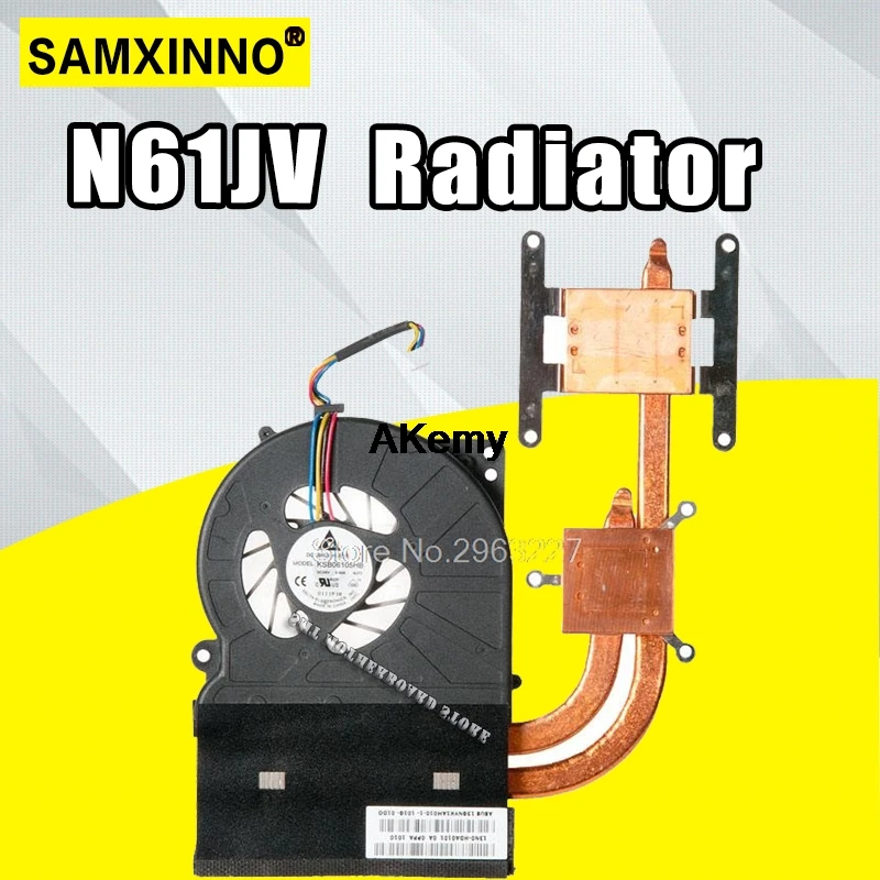 

Original Laptop CPU cooling Fan Radiator For Asus N61 N61J N61V N61JV N61JQ Heat sink Heatsink Cooler heatsink