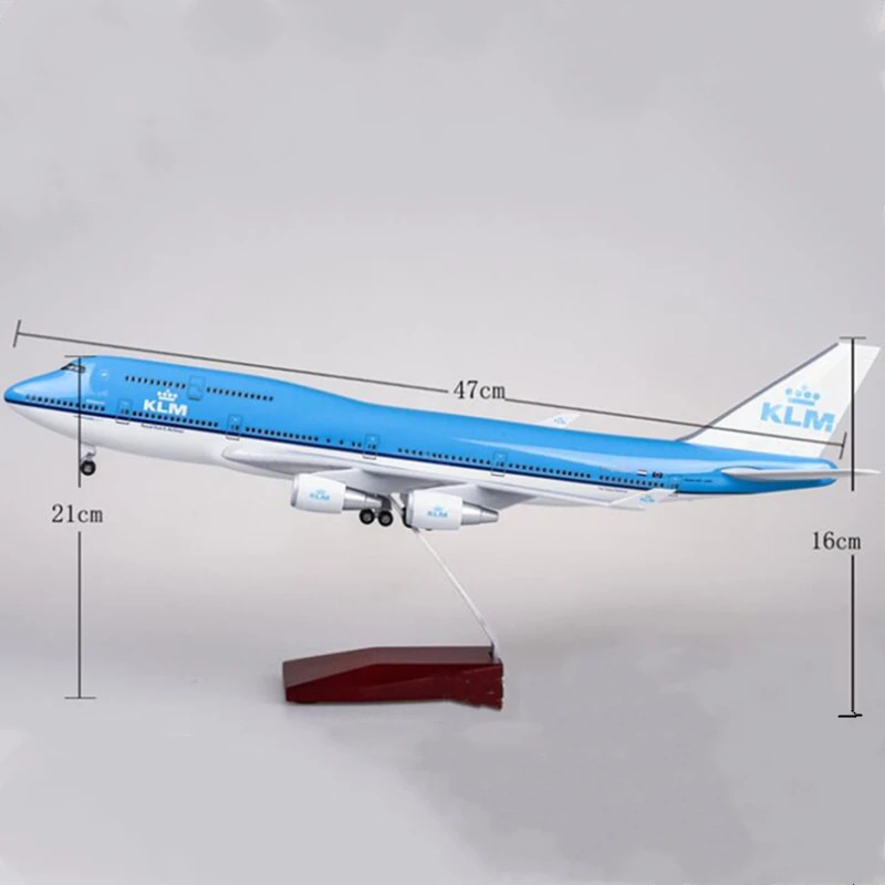 47 см 1:160 масштаб самолетов Boeing B747 KLM Royal Dutch Airlines модель самолета с колесом литья