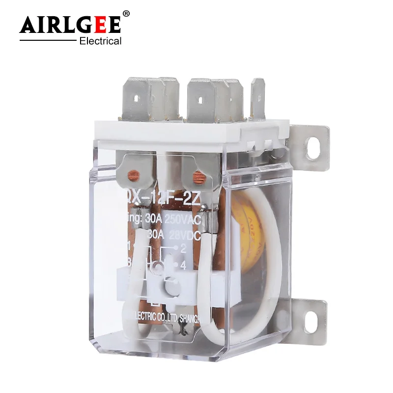 JQX-12F 2Z AC220V DC12V DC24V реле мощности 8 Pin 30A реле мощности тока