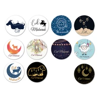 120pcs ramadan eid mubarak decorations paper sticker gift lable seal sticker