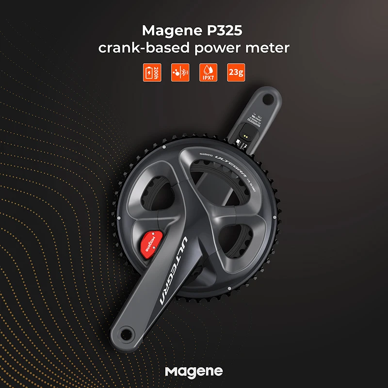 Просвет Magene P325 Lite двойная сторона кривошипный аккумулятор Водонепроницаемый
