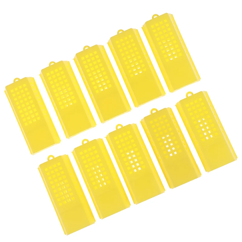 

10pcs Professional Queen Bee Cage Catcher Plastic Beekeeping Travelling Butler 7.9cm x 3.6cm x 1.4cm