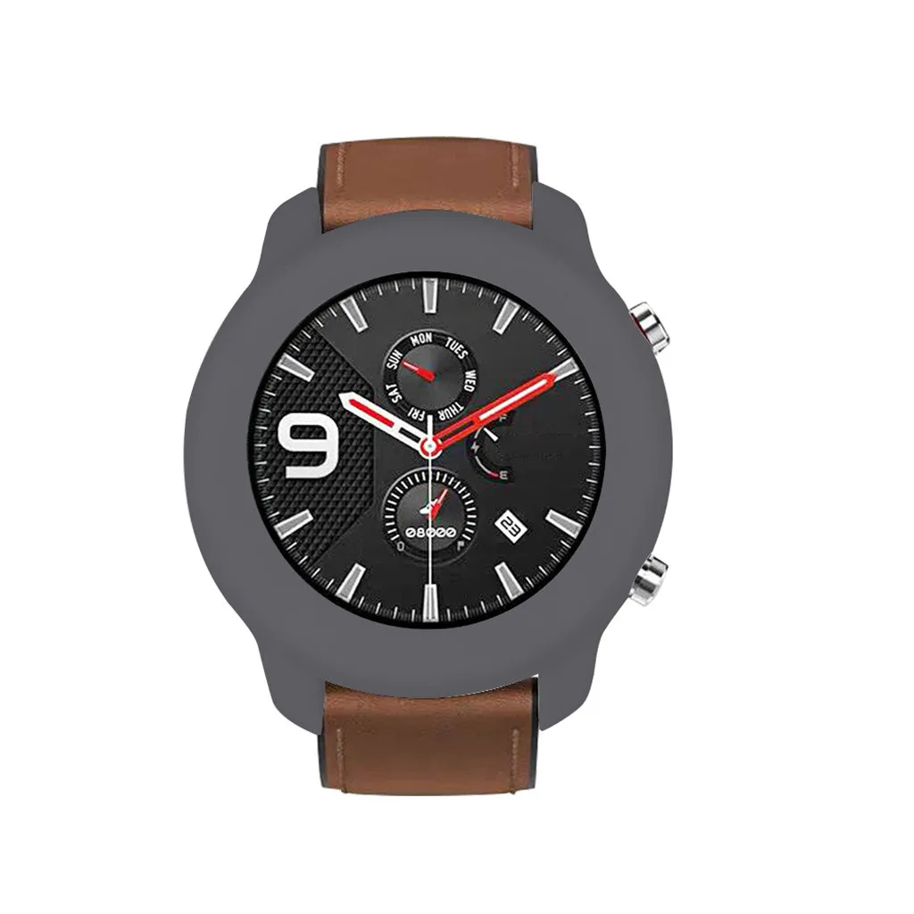Для Huami AMAZFIT GTR 47 мм мягкий полный чехол оболочка силиконовая рамка защитные Смарт часы носимые Аксессуары#810