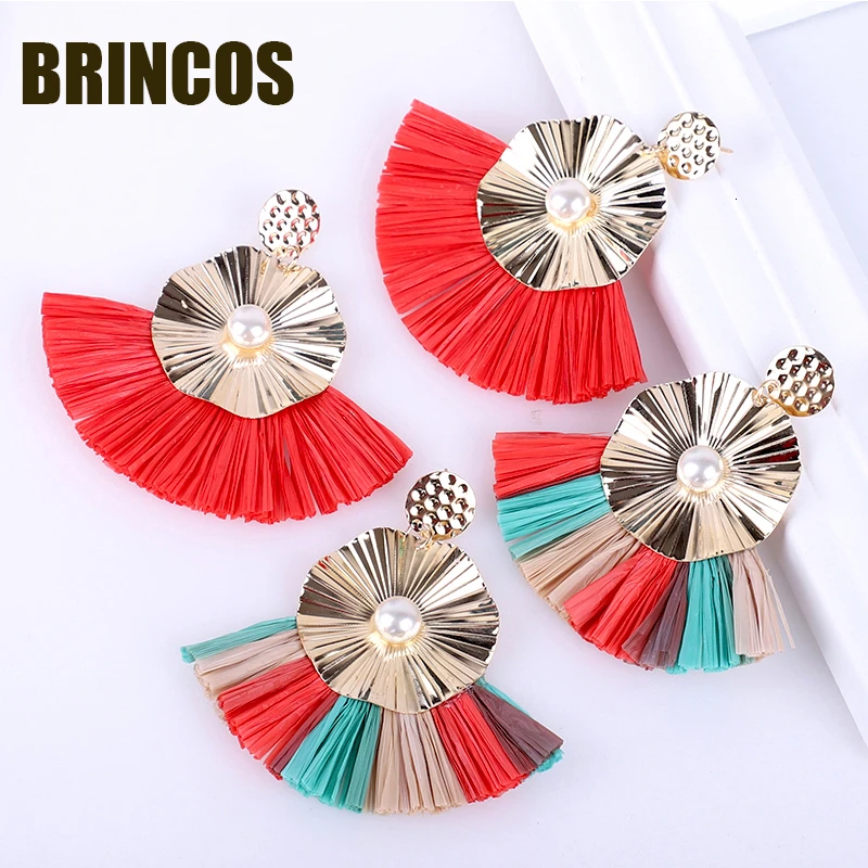 Женские серьги Kpop 2019 с кисточками ювелирные изделия в стиле бохо Корейская