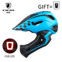 cigna tt 32 tt 32childrens bicycle helmet with taillight fully detachable mtb downhill cycling helmet