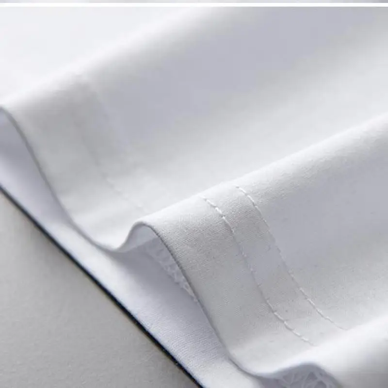 

Handmade Beaded Man T Shirt New Summer Short Sleeve Round Collar Carp Embroidered Men Tees Plus Size M L XL 2XL 3XL 4XL