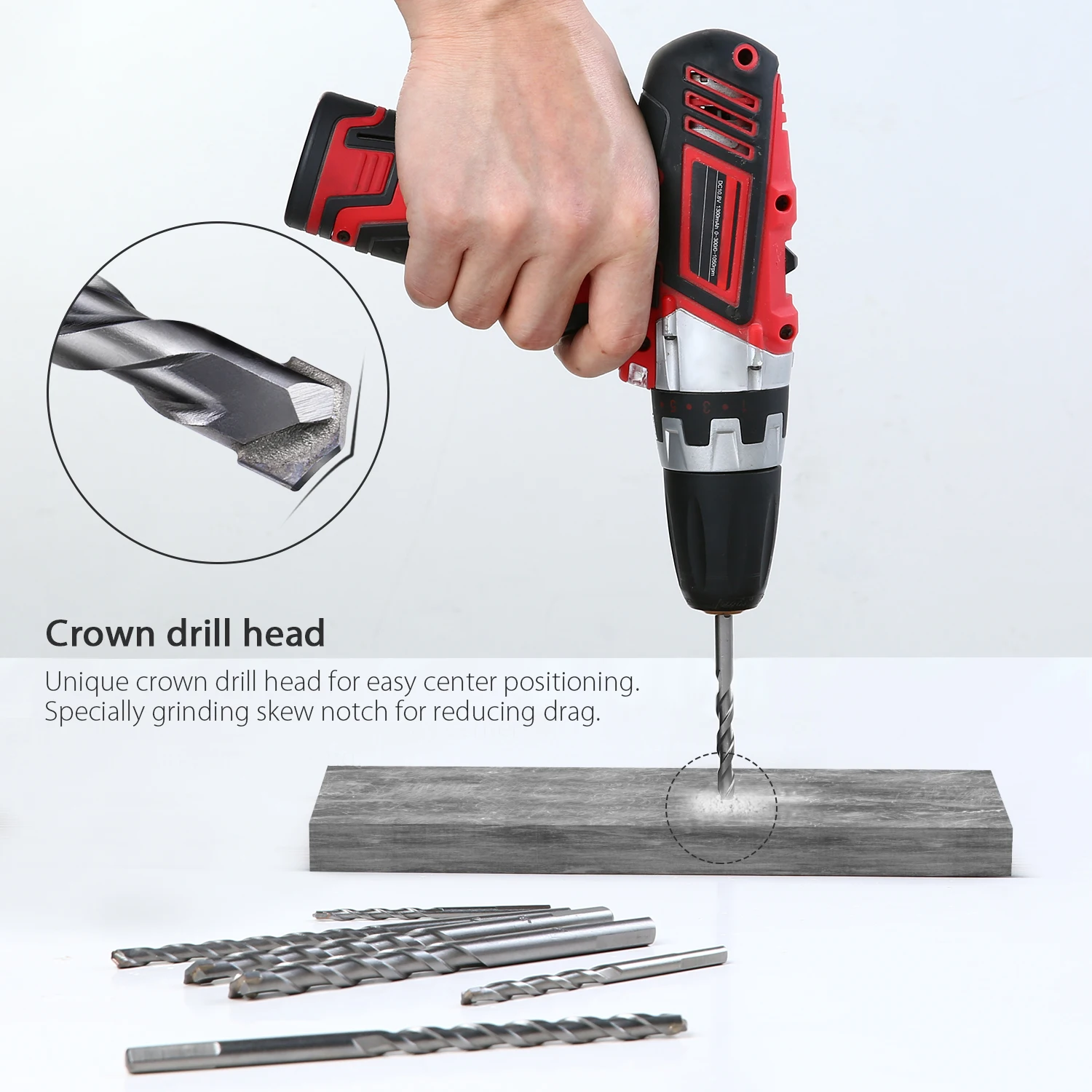 Meterk MK23 7 шт. высококачественные высокоточные сверла для цементной кирпичной