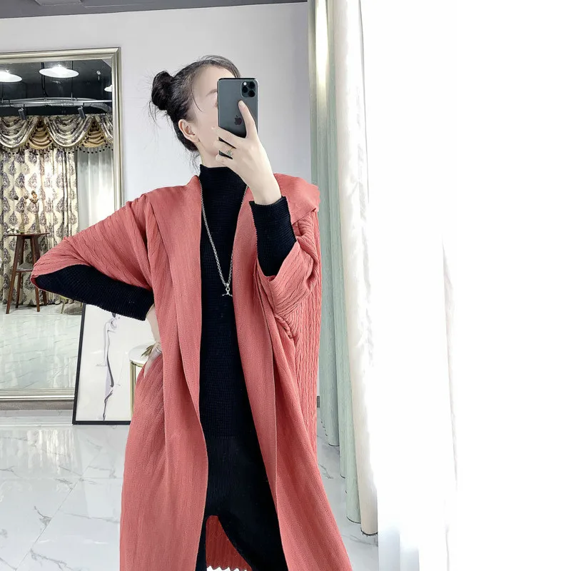 Женский Тренч средней длины LANMREM однотонный винтажный свободный тонкий с