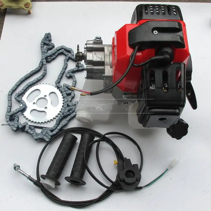 Велосипед 49cc 2 такта газ рандомный DIY моторизованный велосипед газовый