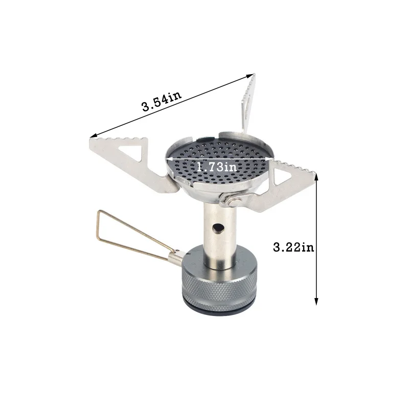 

3PCS Outdoor Ultralight Mini Integrated Camping Burner Stove Gas Stove Picnic Foldable Small Camping Cooking Triangle Gas Stove