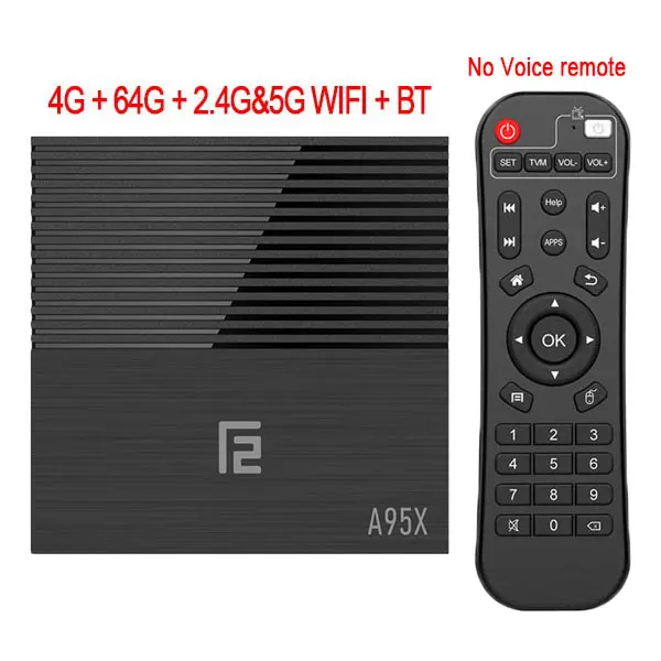 4GB 64GB 5G A95X F2 4K Смарт ТВ приставка Android 9,0 приставка ТВ 4 Гб 64 Гб Amlogic S905X2 2,4G/5G Wifi BT4.2 Голосовое управление пульт дистанционного управления Google ТВ приставка - Цвет: 4GB 64GB 5G