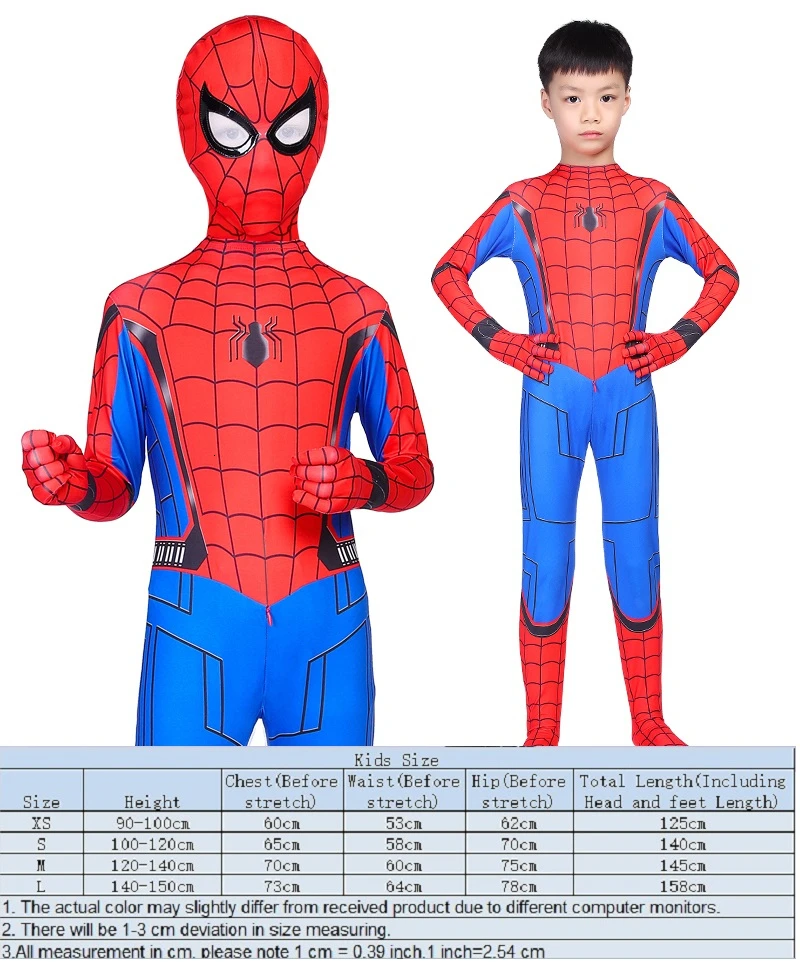 kids Homecoming B "Человек-паук" далеко от дома Бальные Косплэй костюм Железный Человек-паук миль Моралес супергероя боди Детский комплект одежды для маленьких мальчиков костюмы зентай - Цвет: kids Homecoming B