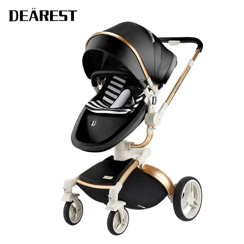 

Dearest Diamond 2 in 1 High Landscape Stroller Can Sit Or Lie Lightweight Folding Shock Absorption Two-Way Newborn