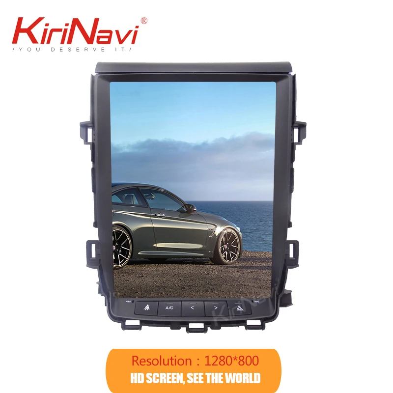 Вертикальный экран KiriNavi в стиле Tesla 12 1 ''Android 9 0 автомобильное радио GPS навигация для Toyota Alphard DVD