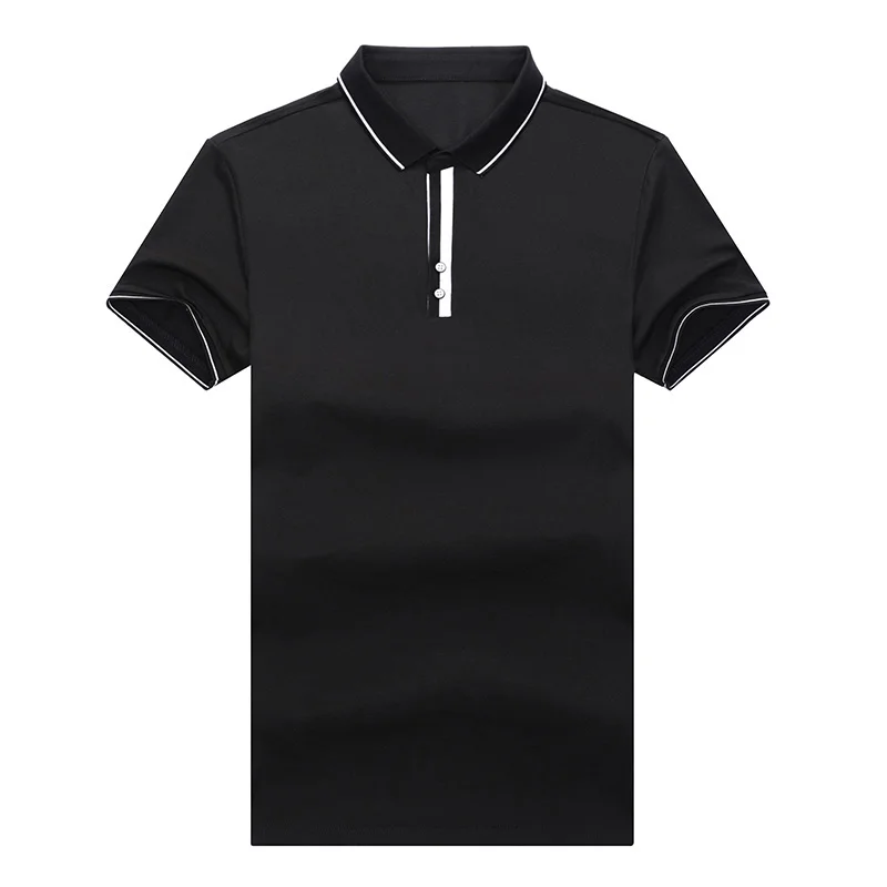 

Top Quality New Summer Brand Designer Solid Color Turn Down Collar Polo Shirts For Men Plain Short Sleeve Casual Tops Fashions