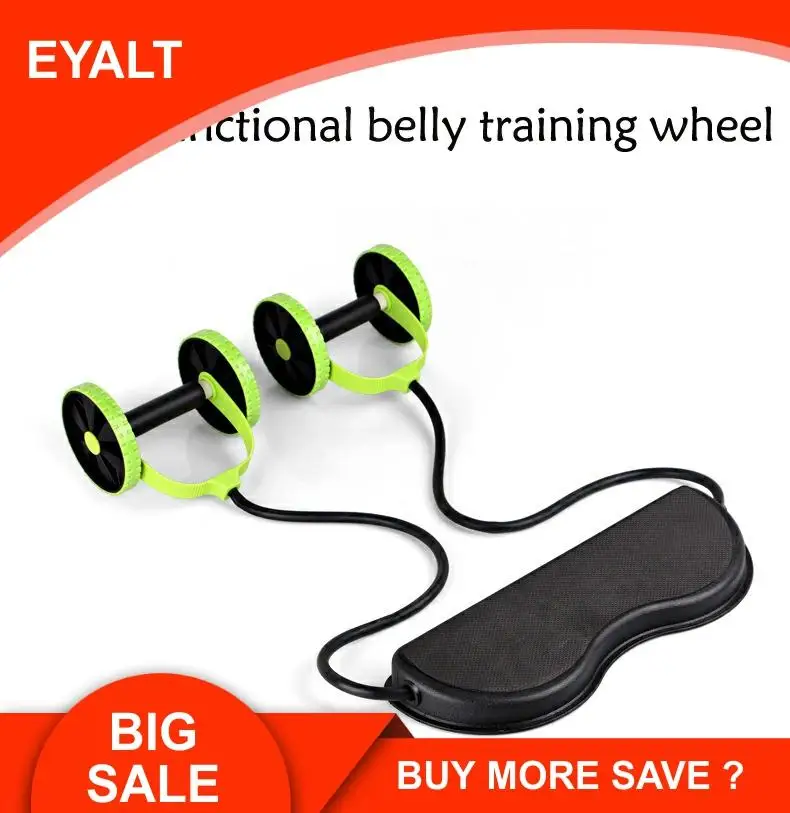 Многофункциональный двойной съемник колес брюшной мышцы ролик Тяговая веревка