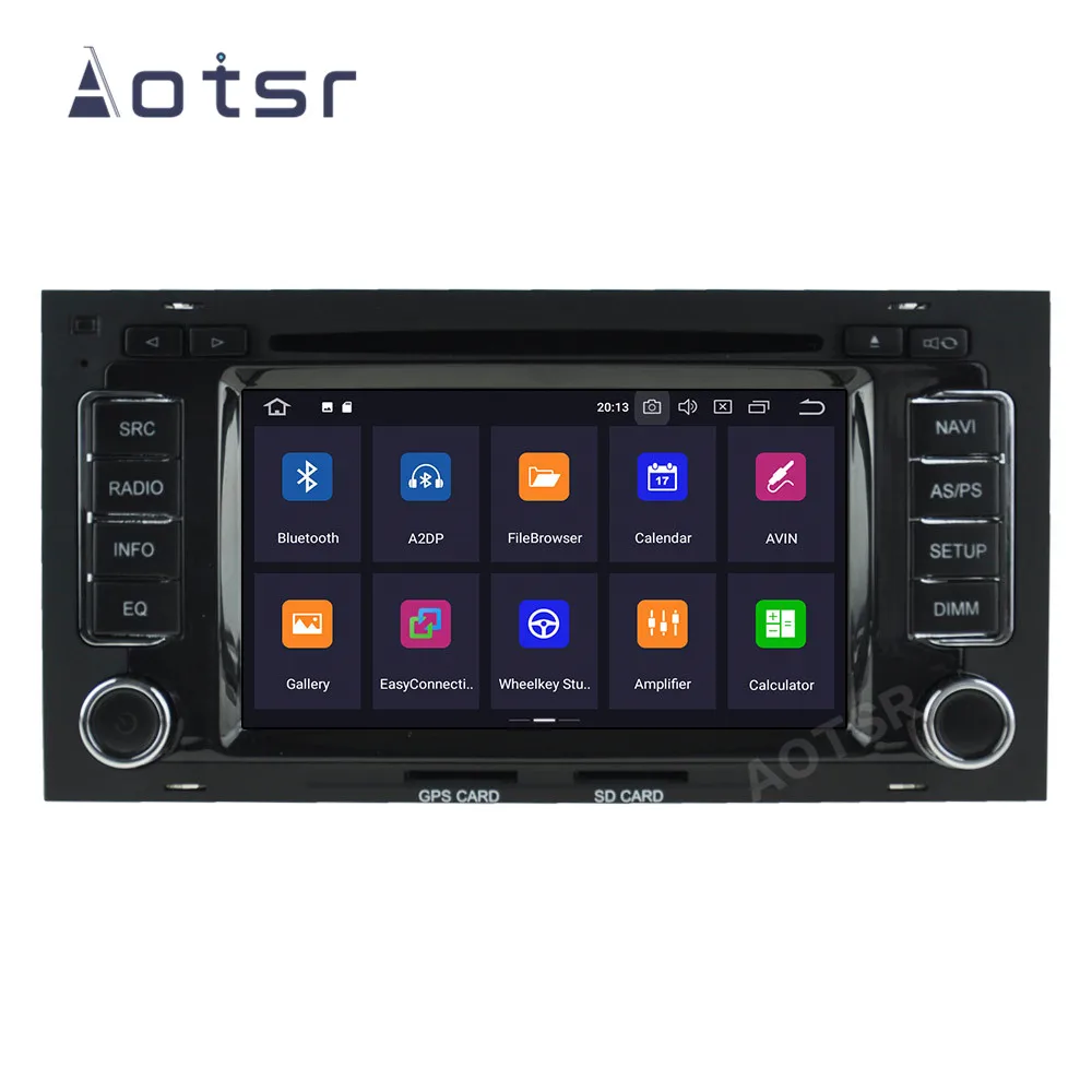 Автомагнитола AOTSR 2 Din Android 10 для VW Volkswagen Touareg Transporter T5 Multivan 2004 2011 мультимедийный