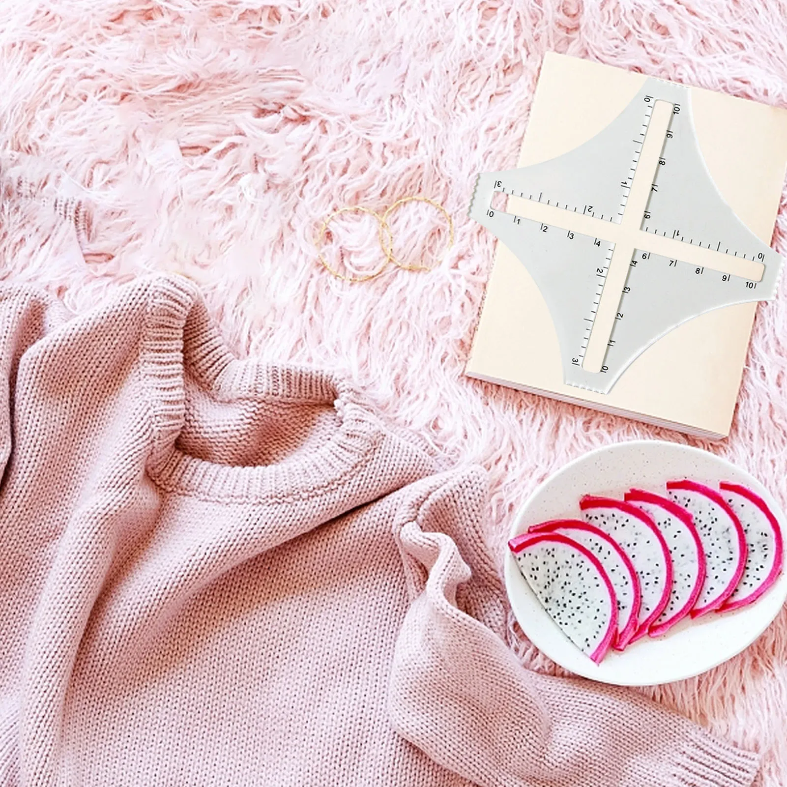 

cm3mm German Knitting Calculator Sewing Tools Knitting Counter Density Ruler Accurate Precise Knitting Gauge dependable